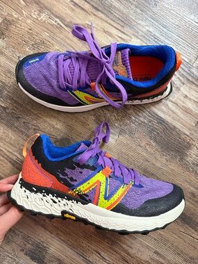 Women's New Balance Fresh Foam X Hierro V7 Mystic Purple Poppy Size 8.5